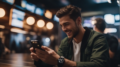 Игрок использует приложение SportMarket